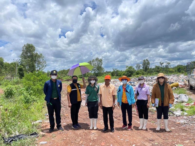 	เทศบาลตำบลกุดเรือคำ ลงพื้นที่สำรวจสถานที่กำจัดขยะมูลฝอย